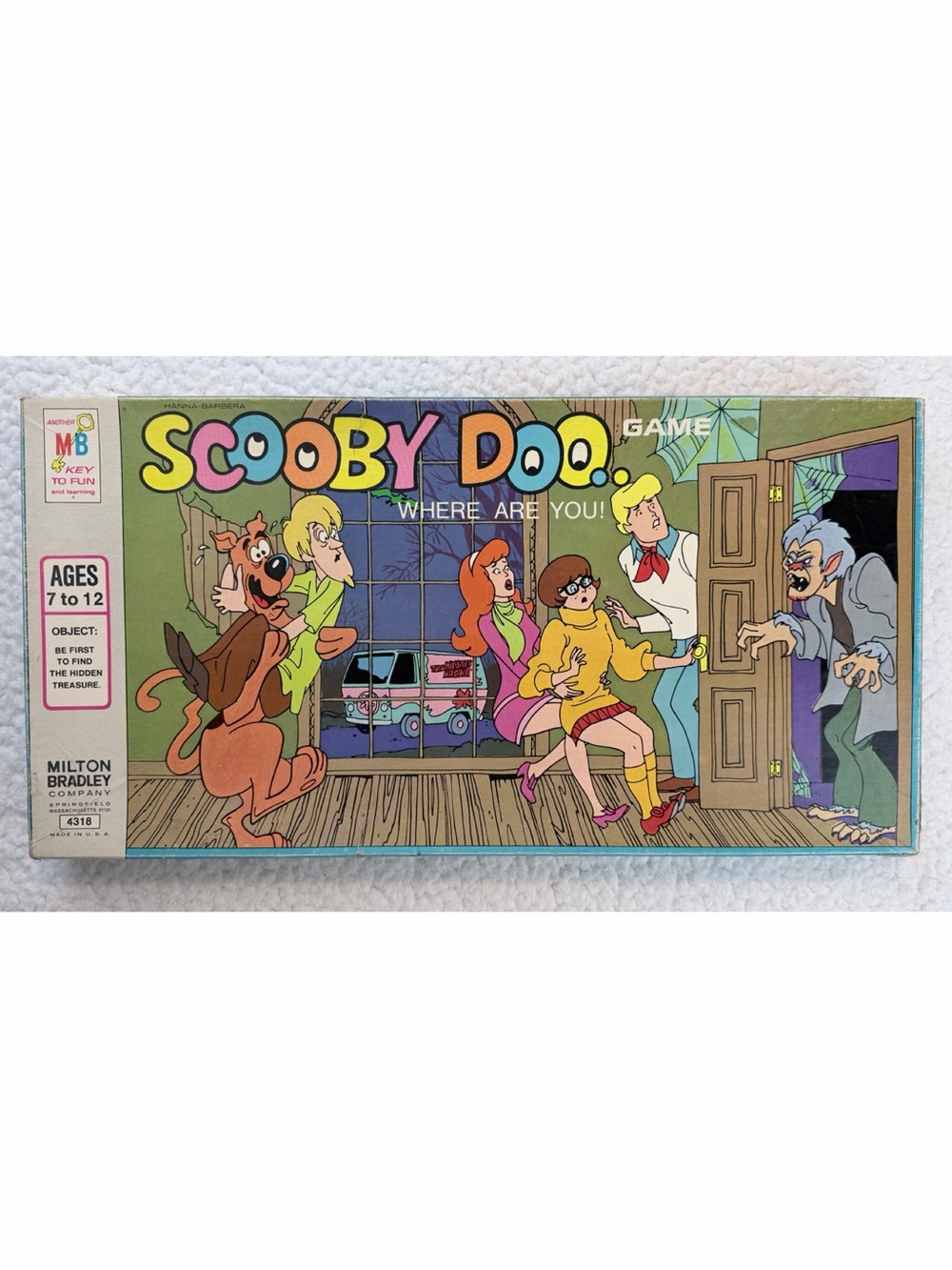 (VTG) MILTON BRADLEY • 1973 Scooby-Doo "Where Are You!" Board Game #4318, OS